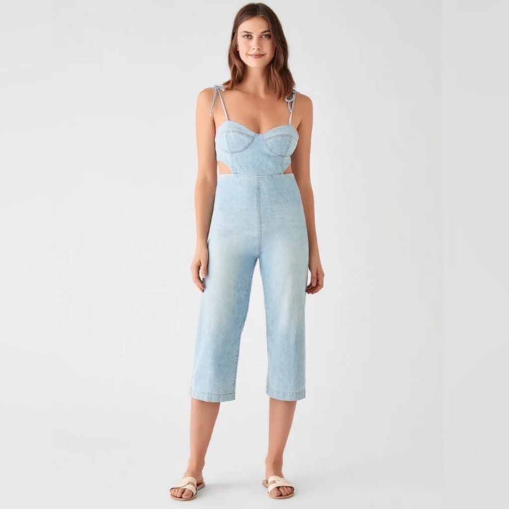 Dl1961( Hepburn) -Jumpsuit Ibiza Wash Corset Top (M)